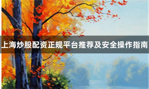 上海炒股配资正规平台推荐及安全操作指南